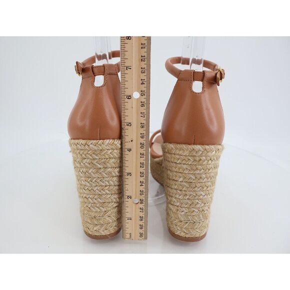 Stuart Weitzman Women Brown Nudist Wedge Espadrille Sandal Shoes Size 8.5 C Wide - Picture 7 of 14